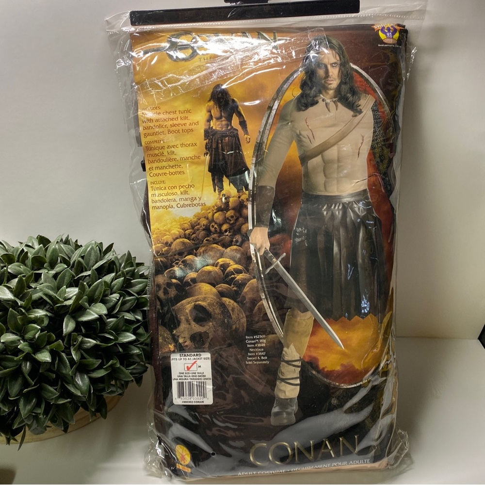 NEW LICENSED DELUXE CONAN THE BARBARIAN WARRIOR ADULT SZ MED HALLOWEEN COSTUME